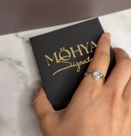 Anel PÖNTE em prata 925 na caixa MÖHYA Signature® — Coleção PÖRTUS