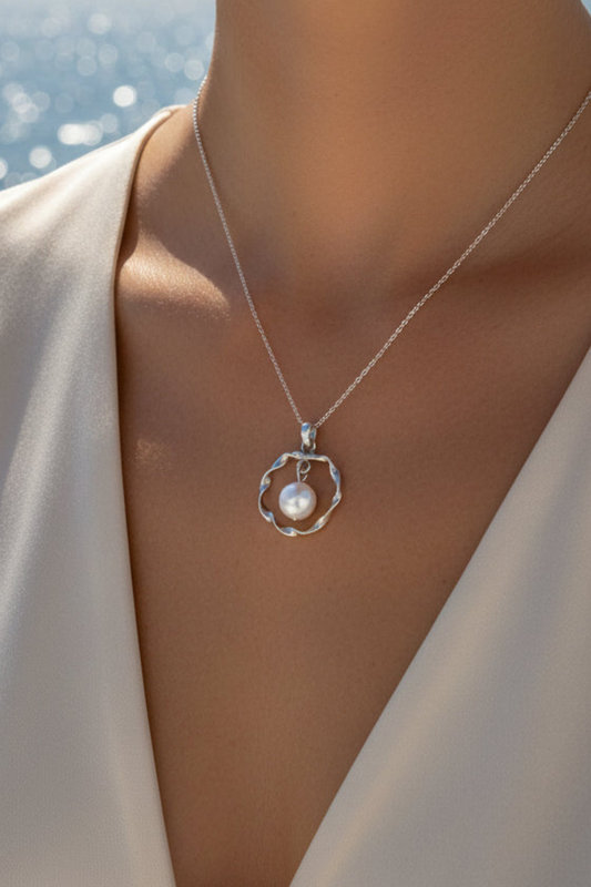 ÖNDA Pendant — Natural Pearl in 925 Silver | MÖHYA Signature